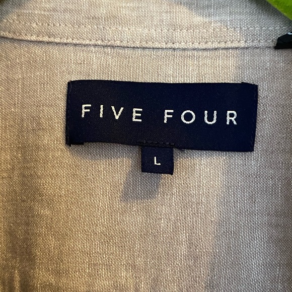 Men’s FIVE FOUR Linen/Cotton Shirt - Picture 2 of 4